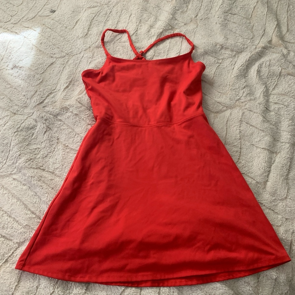 SO Vibrant Red Sporty Dress